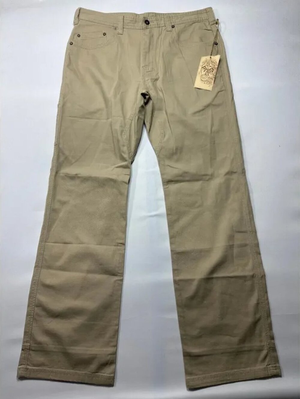 NWT PrAna Bronson - Straight Leg Tan Pants - Size 34 (34x34)